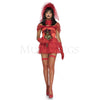 Beatle Bride 4 Pc Red Dress Women’s Halloween Cosplay Costume Set Size S/M