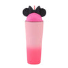 DIONA J CUTE EAR TUMBLER WITH STRAW COLOR PINK