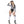 Referee Babe 4 Pc Black & White Striped Front Zip Cosplay Women Costume Size XS