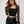 Side Drawstring Square Neck Long Sleeve Top