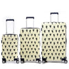 Cactus Pattern Hard Case Luggage Set 21,26,30 inch Ivory OS