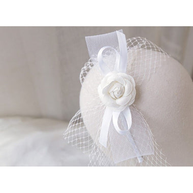 Gorgeous Mesh Veil Hair Bands White