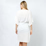 DIONA J DRAWSTRING JERSEY KIMONO ONE SIZE COLOR WHITE