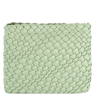 DIONA J WOMEN'S FASHION STYLISH TEXTURE ZIPPER CROSSBODY BAG COLOR GREEN