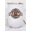 Diona J Mother's Day Mama Red Bolt Leopard Wine Tumbler White