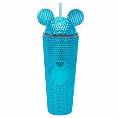 Diona J Cute Ear Tumbler With Straw And Lid Blue