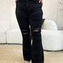 Judy Blue Full Size High Waist Distressed Flare Jeans