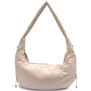 Diona J Women's Designer Stylish Chic Smooth Shoulder Bag Stone