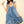 VERY J Shoulder Tie Washed Denim Mini Dress