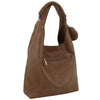 3IN1 SMOOTH HOBO BAG WITH CROSSBODY AND COIN PURSE SET COLOR TAN