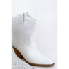 RIVER-01 GLITTER RHINESTONE BLING BOOTIE  Ivory Size 8