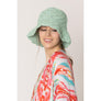 DIONA J STRAW BUCKET HAT ONE SIZE COLOR MINT GREEN