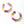 Hexagon Raffia Hoop Earrings - Colorful Design