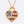 American Flag Crystal Heart Pendant Necklace