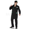 Green Leaf Doctor 3 Pc Halloween Cosplay Black Men's Costume Set Size L