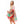DIONA J MULTI PRINTED SILK KIMONO ONE SIZE COLOR RED
