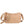 Diona J Designer Smooth Solid Stylish Zipper Crossbody Bag Taupe