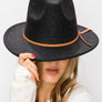FEDORA HAT SUEDE TIE