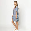 DIONA J ELEGANT LACE KIMONO ONE SIZE COLOR BLUE