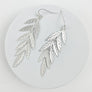 METAL LEAF DROP HOOK EARRINGS