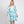 DIONA J FRONT ROPE FLOWER KIMONO ONE SIZE COLOR BLUE