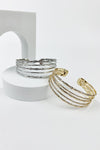 OPEN METAL CUFF BANGLE BRACELET