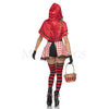 Sexy Red Riding Hood 4 Pc Cosplay Halloween Red Women's Costume Set Size S/M