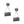 Black Quilted Bag Silver Earrings