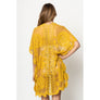 DIONA J ELEGANT LACE KIMONO ONE SIZE COLOR YELLOW