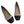 Women's Classic Ballet Beige Flat Light Faux Leather Shoes with Black Toe