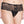 Plus size lace back bow crotchless panty