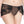 Plus size mesh and lace open crotch boxer panty