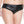 Plus size wet look side lace up crotchless panty