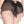 Plus size mesh back bow crotchless panty