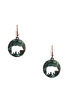 Diona J Mama Bear Cut Dangle Earrings Mother's Day Jewelry Accessories