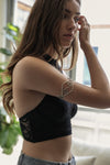 Spiral Silver Arm Cuff With Intricate Design