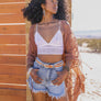 Aztec Mesh Brami Top With Adjustable Straps