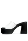 Scandal Slip On Block Heel Sandals