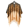 DIONA J LEOPARD SHAWL KIMONO ONE SIZE COLOR CAMEL