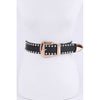 DIONA J PLUS SIZE CRYSTAL BELT COLOR BLACK/GOLD