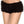 Micro mesh lace ruffle trim tanga shorts