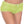 Micro mesh lace ruffle trim tanga shorts