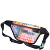 DIONA J CHIC PLAID HOLOGRAM FANNY PACK WAIST BAG COLOR BEIGE