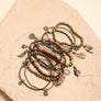 Stone & Bead Layered Charm Bracelet Set