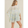 DIONA J TIE DYE KIMONO ONE SIZE COLOR GREEN