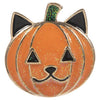 Cat Shaped Halloween Pumpkin Brooch