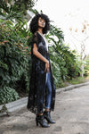 Lace Longline Mandala Kimono With Scallop Trim