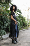 Lace Longline Mandala Kimono With Scallop Trim