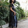 Lace Longline Mandala Kimono With Scallop Trim
