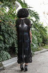 Lace Longline Mandala Kimono With Scallop Trim